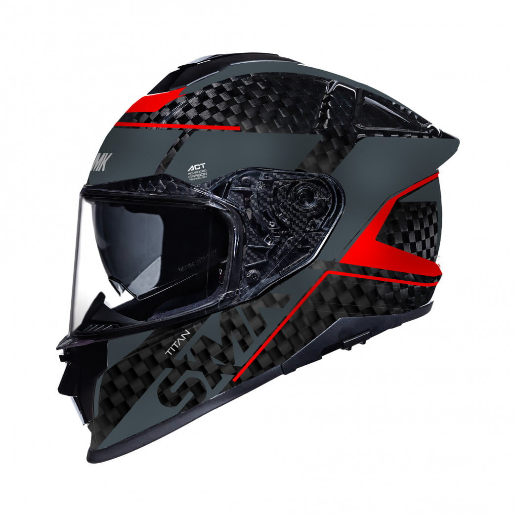 Smk integral mc helm carbon nero rot