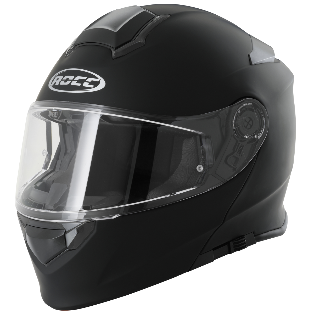 Rocc 830 Openable MC Helmet Matt Black