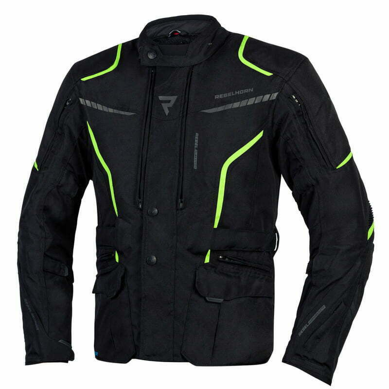 Rebelhorn Textile MC Jacke Hiker III Schwarz /Grippe