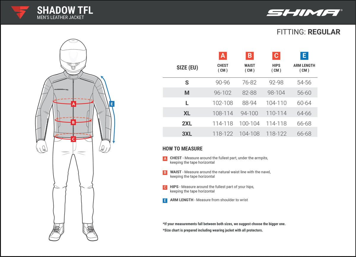 Shima Mc-Skinnjacka Shadow TFL Svart