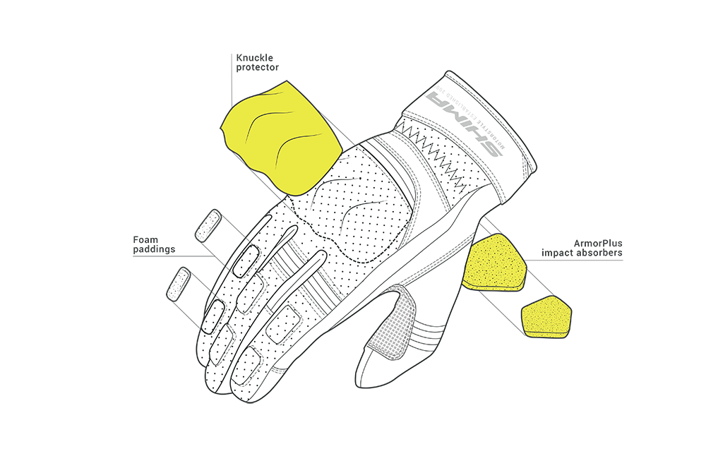 Shima MC Handschuhe Flieger Brown