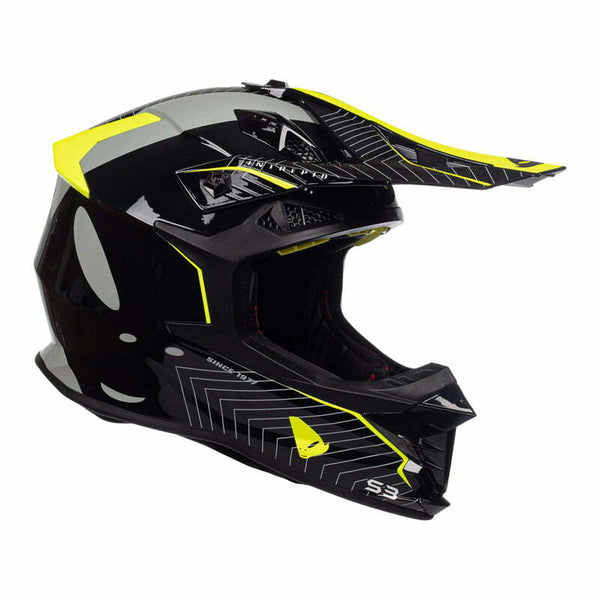 Casque de MC CROSS MC Black / grippe intrépide