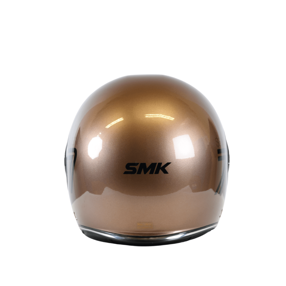 SMK Jet MC Helm Retro Seven Brown