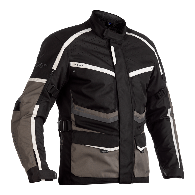 RST Textile MC Jacke Maverick Schwarz /Grau