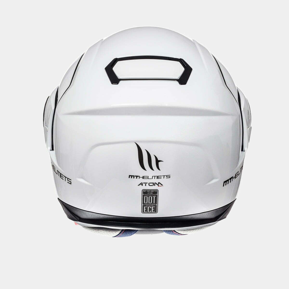 Mt Helmet's openable MC helmet atom white