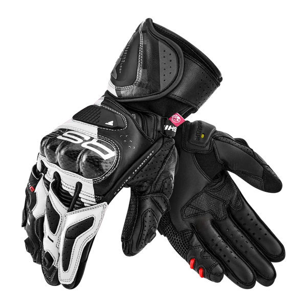Gants SHIMA DAM MC-SPORT RS-3 Black / White