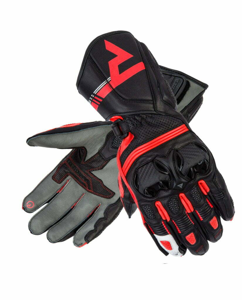 Rebelhorn Sport Motorcycle Gloves ST Long Black / Red 