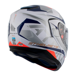 MT Helmets Openable MC Helmet Atom Pearl White