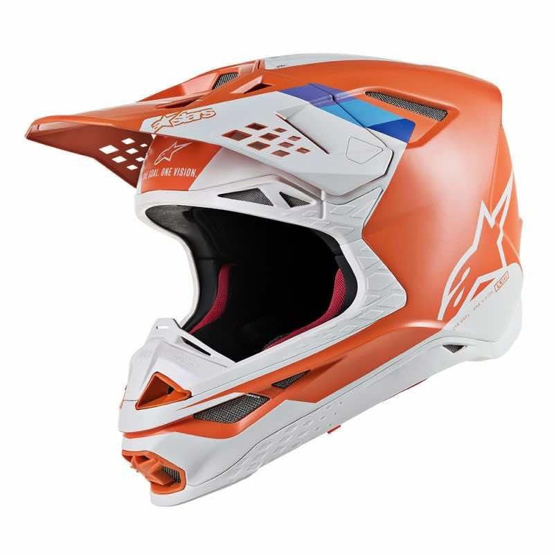 Alpinestars Cross MC helmet SupeTech S-M8 Orange/White