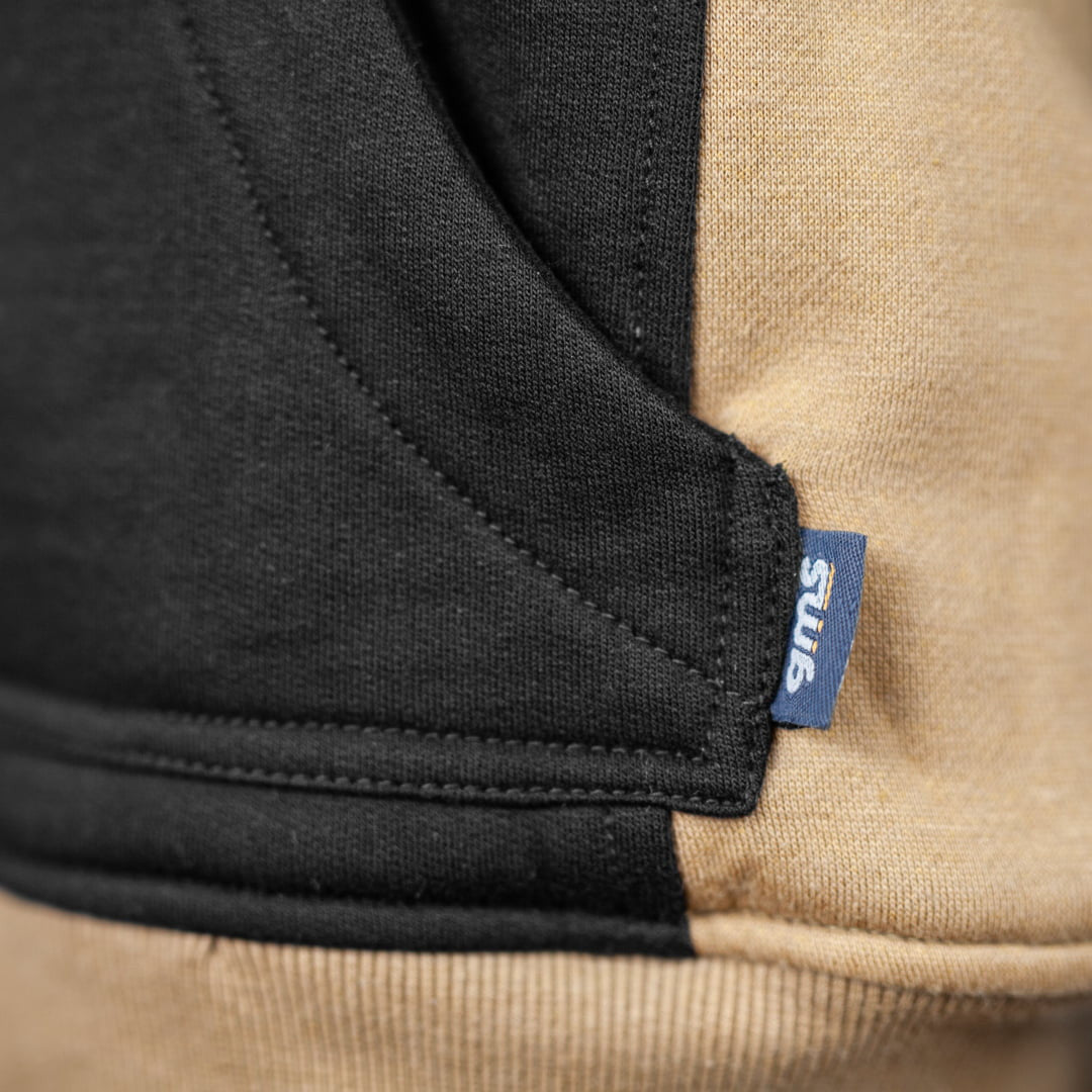 Gms Kevlar Mc-Hoodie Grizzly Schwarz /Beige 