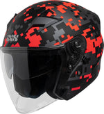 iXS Offene Mc-Helm 99 2.0 Schwarz /Rot 