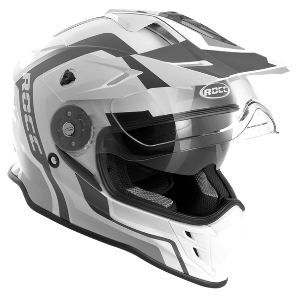 ROCC 781 Adventure MC Casque blanc / noir
