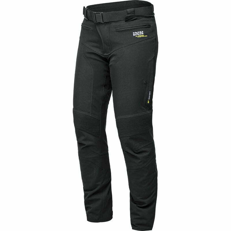 IXs laminierte Textile MC Pants St Plus schwarz