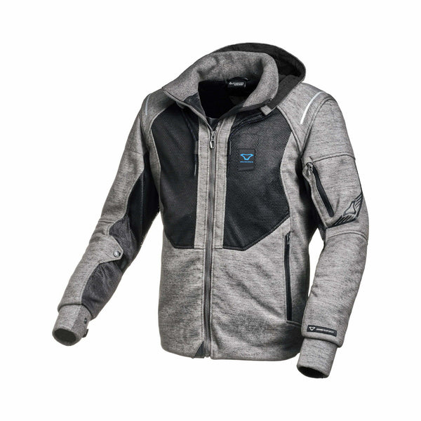 Macna Kevlar Mc-Hoodie Breeze Gray / Black 
