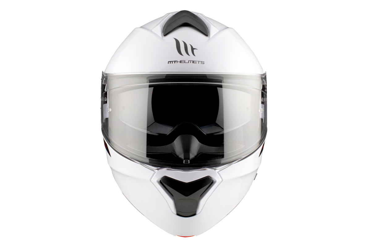 Mt Helmets Openable MC Helmet Genesis Sv White