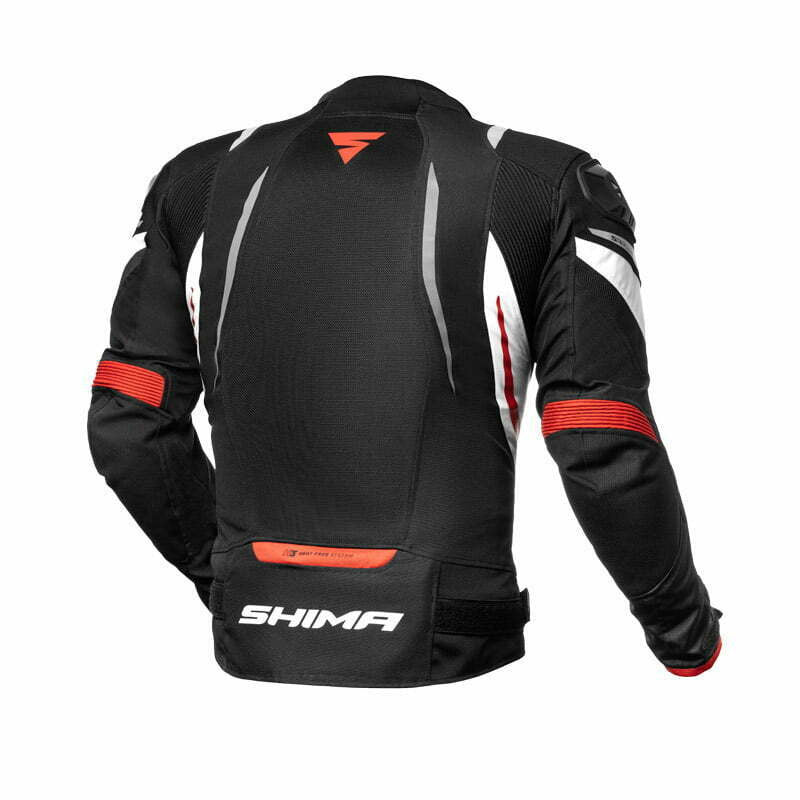 Shima Textile MC Jacke Mesh Pro Schwarz /Rot