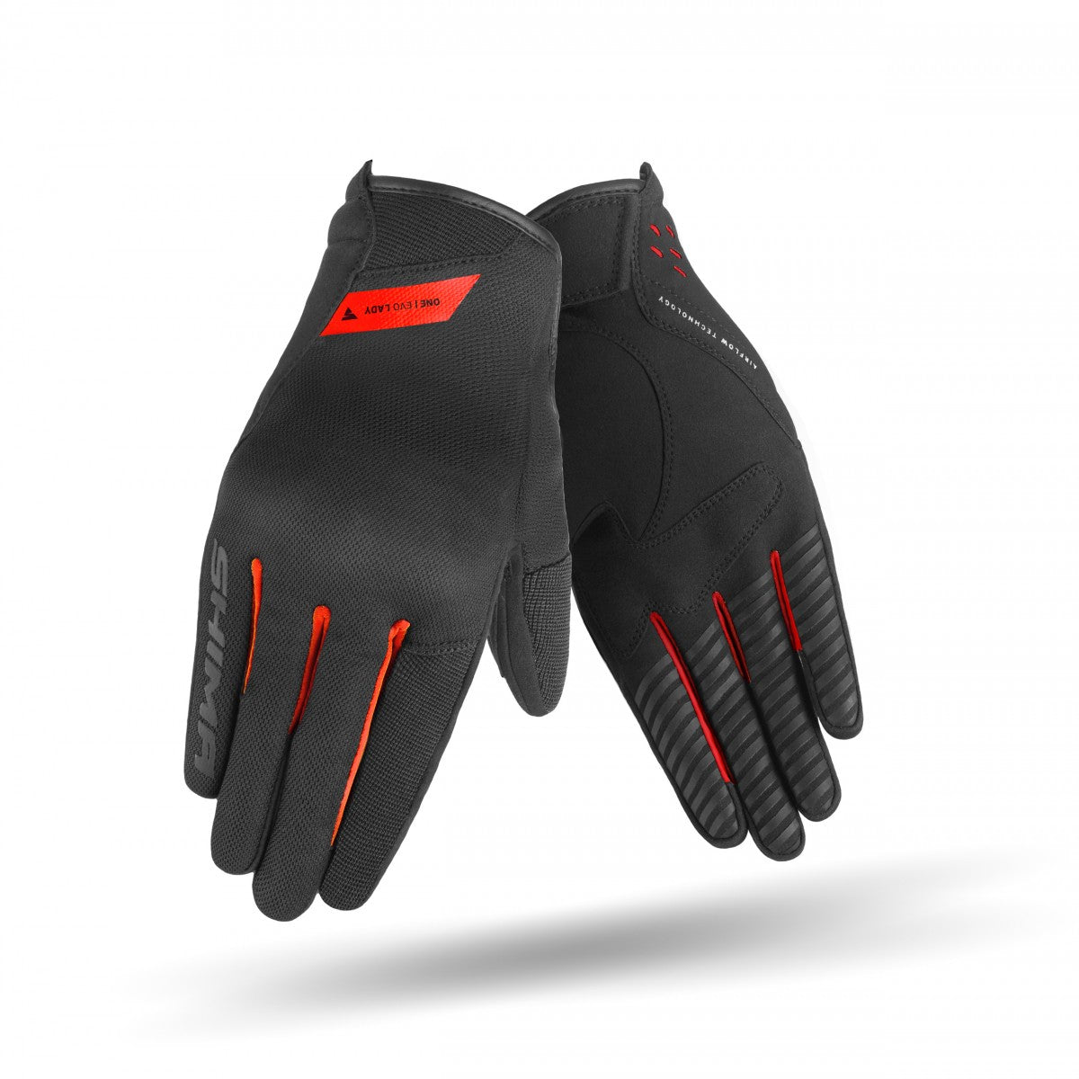 Shima ladies mc-gloves one evo black /red