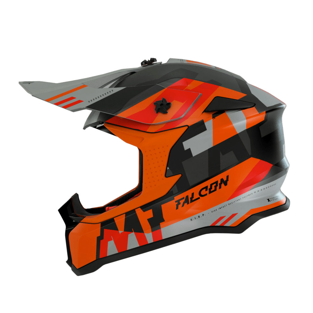 MT Helmets Cross Mc-Hjälm Ayra Falcon Matt Orange